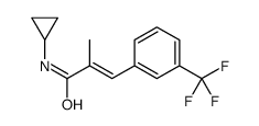 N-Cyclopropyl-alpha-methyl-m-trifluoromethylcinnamamide结构式
