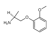 (S)-2-(2-Methoxy-phenoxy)-1-methyl-ethylamine结构式