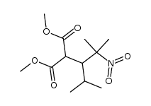 dimethyl 2-(2,4-dimethyl-2-nitropentan-3-yl)malonate Structure