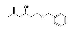 (3R)-1-benzyloxy-5-methylhex-5-en-3-ol结构式