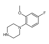 1-(4-fluoro-2-methoxyphenyl)piperazine Structure