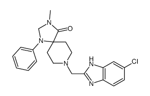 8-[(6-chloro-1H-benzimidazol-2-yl)methyl]-3-methyl-1-phenyl-1,3,8-triazaspiro[4.5]decan-4-one Structure