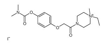 [4-[2-(4-ethyl-4-methylpiperazin-4-ium-1-yl)-2-oxoethoxy]phenyl] N,N-dimethylcarbamate,iodide Structure