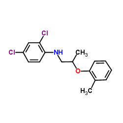 2,4-Dichloro-N-[2-(2-methylphenoxy)propyl]aniline结构式