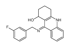 9-[(3-fluorophenyl)methylamino]-1,2,3,4-tetrahydroacridin-1-ol结构式