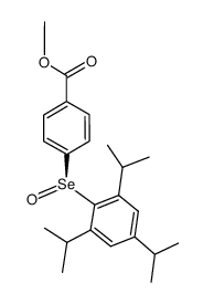 (-)-4-(methoxycarbonyl)phenyl 2,4,6-tri-isopropylphenyl selenoxide结构式