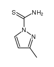 3-methyl-pyrazole-1-carbothioic acid amide结构式