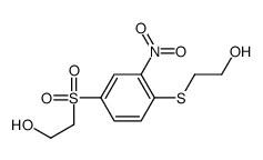 2-[4-(2-hydroxyethylsulfonyl)-2-nitrophenyl]sulfanylethanol Structure