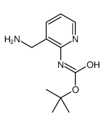 tert-butyl N-[3-(aminomethyl)pyridin-2-yl]carbamate Structure