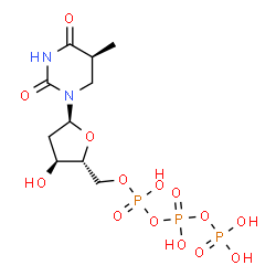 5,6-dihydrothymidine 5'-triphosphate structure