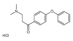 3-(dimethylamino)-1-(4-phenoxyphenyl)propan-1-one,hydrochloride Structure