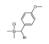 [bromo-(4-methoxyphenyl)methyl]-chloro-dimethylsilane Structure