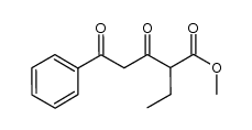 methyl 2-ethyl-3,5-dioxo-5-phenylpentanoate结构式
