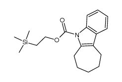 5-<2-(trimethylsilyl)ethoxycarbonyl>-5,6,7,8,9,10-hexahydrocycloheptindole Structure