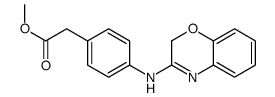 methyl 2-[4-(2H-1,4-benzoxazin-3-ylamino)phenyl]acetate结构式