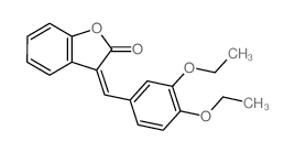 2(3H)-Benzofuranone,3-[(3,4-diethoxyphenyl)methylene]- Structure