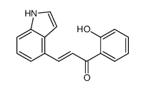 1-(2-hydroxyphenyl)-3-(1H-indol-4-yl)prop-2-en-1-one结构式