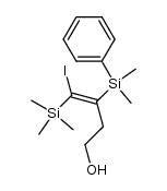 (Z)-3-dimethylphenylsilyl-4-iodo-4-trimethylsilyl-3-buten-1-ol结构式