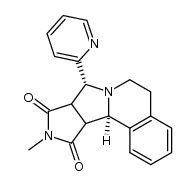 2,3,3a,4,6,7,11b,11c-octahydro-2-methyl-4-(2-pyridyl)-1H-pyrrolo[3',4':3,4]pyrrolo[2,1-a]isoquinoline-1,3-dione Structure