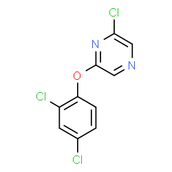 2-CHLORO-6-(2,4-DICHLOROPHENOXY) PYRAZINE Structure