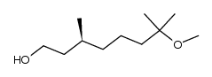 S-(+)-7-methoxy-3,7-dimethyloctan-1-ol Structure