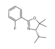 (S)-2-(2-fluorophenyl)-4-isopropyl-5,5-dimethyl-4,5-dihydrooxazole Structure