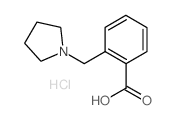 2-Pyrrolidin-1-ylmethyl-benzoic acid hydrochloride结构式