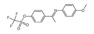 4-(1-(4-methoxyphenylimino)ethyl)phenyl trifluoromethanesulfonate Structure