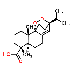 9α,13α-Epidioxyabiet-8(14)-en-18-oic acid Structure
