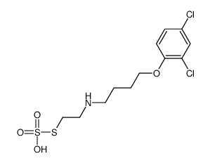 2,4-dichloro-1-[4-(2-sulfosulfanylethylamino)butoxy]benzene结构式