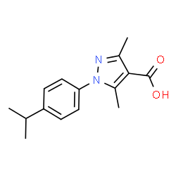 1-(4-Isopropylphenyl)-3,5-dimethyl-1H-pyrazole-4-carboxylic acid结构式