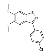 3-(4-chlorophenyl)-5,6-dimethoxybenzo[d]isothiazole结构式