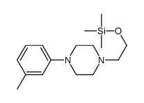 trimethyl-[2-[4-(3-methylphenyl)piperazin-1-yl]ethoxy]silane结构式