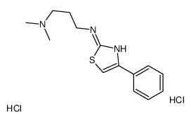 N',N'-dimethyl-N-(4-phenyl-1,3-thiazol-2-yl)propane-1,3-diamine,dihydrochloride Structure