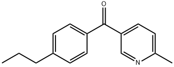 2-Methyl-5-(4-propylbenzoyl)pyridine structure