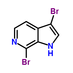 3,7-Dibromo-6-azaindole结构式