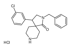2-benzyl-4-(3-chlorophenyl)-2,8-diazaspiro[4.5]decan-1-one,hydrochloride Structure