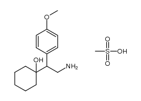 1-[2-amino-1-(4-methoxyphenyl)ethyl]cyclohexanol methanesulfonate salt Structure