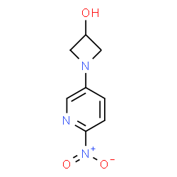 1-(6-Nitropyridin-3-yl)azetidin-3-ol结构式