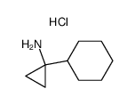 (1-cyclohexylcyclopropyl)amine hydrochloride structure