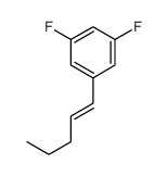 1,3-difluoro-5-pent-1-enylbenzene结构式