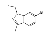 1H-Indazole,6-bromo-1-ethyl-3-Methyl-结构式