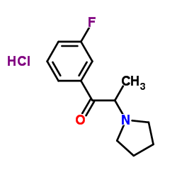 3'-fluoro-.α.-Pyrrolidinopropiophenone (hydrochloride) Structure
