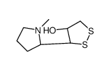 (3S)-3β-[(2S)-1-Methyl-2α-pyrrolidinyl]-1,2-dithiolan-4α-ol Structure