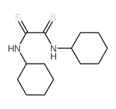 Ethanedithioamide,N1,N2-dicyclohexyl- Structure