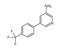 5-(4-(trifluoromethyl)phenyl)pyridin-3-amine结构式