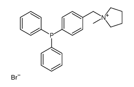 1-Methyl-1-[4-(diphenylphosphino)benzyl]pyrrolidinium Bromide structure