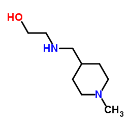 2-{[(1-Methyl-4-piperidinyl)methyl]amino}ethanol结构式