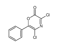 2H-1,4-Oxazin-2-one,3,5-dichloro-6-phenyl- Structure