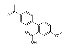 2-(4-acetylphenyl)-5-methoxybenzoic acid Structure